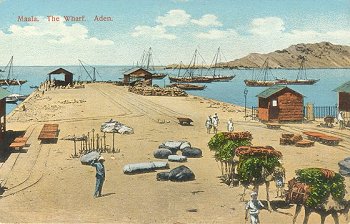 Aden - Wharf with Railway